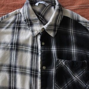 Stradivarius Cropped Flannel Shirt